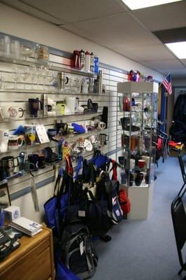 The showroom in San Diego which shows hundreds of products that can be branded or customized with your logo or design.