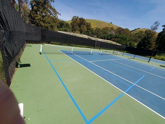 Newly added 8 pickleball courts