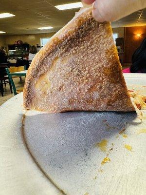 Perfectly browned crust