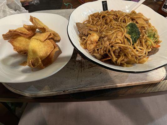 Crab Rangoon special Lo Mein