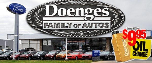 Doenges Ford Since 1941 Home of the $9,95 Oil Change Complimentary 7 Year / 100K Warranty on All New Fords