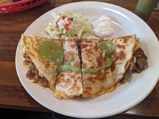 steak a La Mexicana Quesadilla