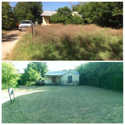 Before and After: Lot cleaning