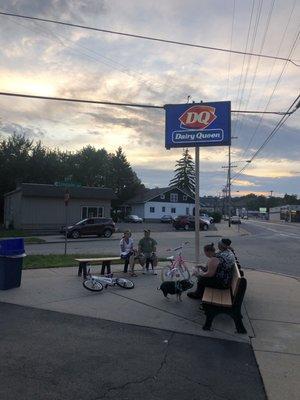 Outside seating