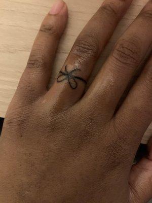 Finger tattoo