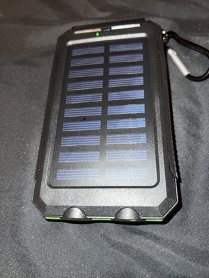 Solar battery bank with LED LIGHTS