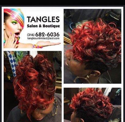 Dudley Red Hot Temporary Hair Color Hair Glazing.