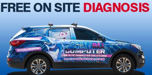 Free on site diagnosis. We come to you!