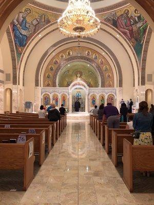 Tours of the Greek Orthodox Church give a history of this, and other churches around the world. Very informative.