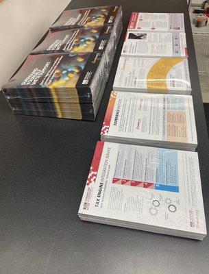 Conference materials - flyers, handouts, folders - looking good!