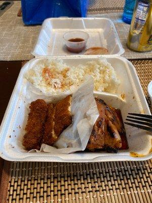 Chicken and katsu teriyaki