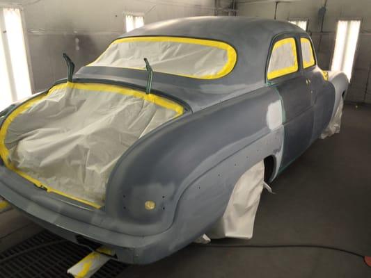 1950 Merc complete body restoration.. Before paint