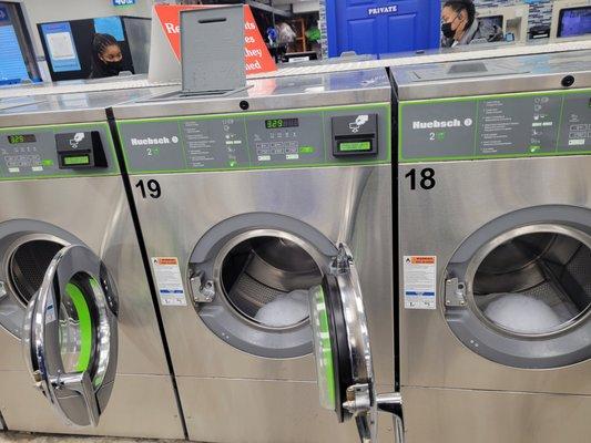 The three washers i used instantly after I took my clothing out.