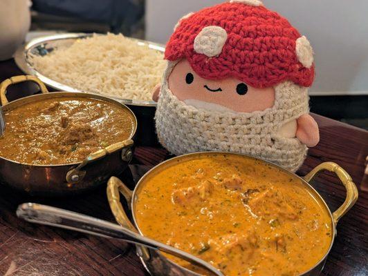 Chicken tikka masala + lamb curry :D