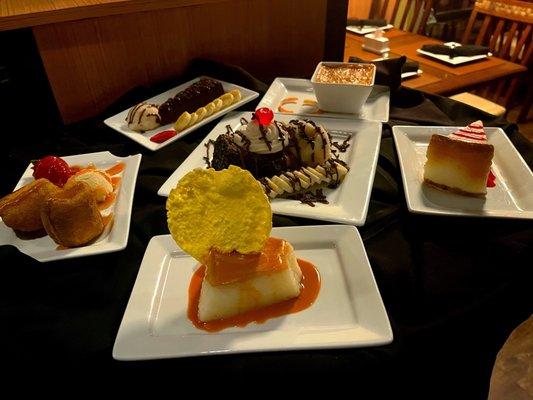 A variety Desserts