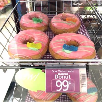 Sour Watermelon Slurpee Donuts!? Yikes.