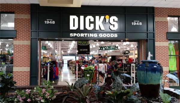 Dick's interior storefront.