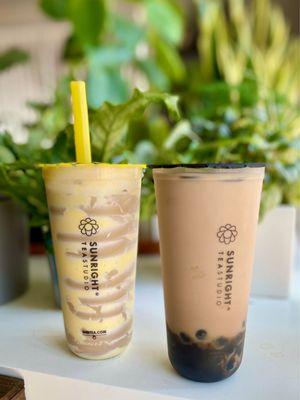 Oolong Brûlée Latte, Sunright Boba Milk Tea