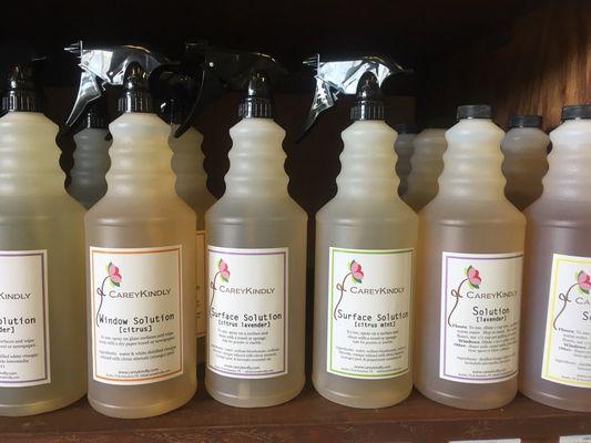 Keep your home healthy and clean with our all natural cleaners for everything from windows to floors to dishes.