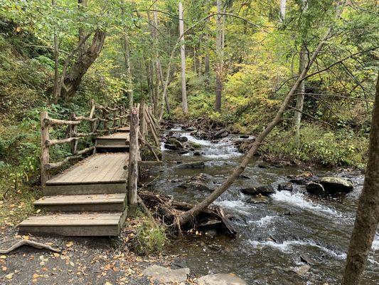 A lot of the trail is paved with stairs