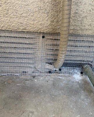 Previously accessible vent entrypoint for mice, no longer enterable!