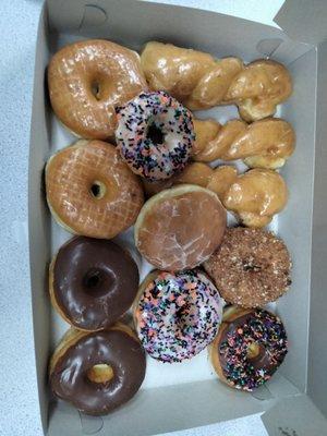 Dozen donuts from Spudnuts