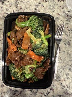 Beef and broccoli Large Order.