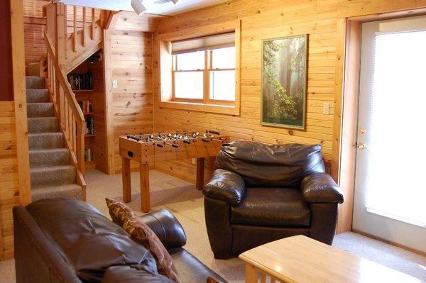 family room on Overlook lower level