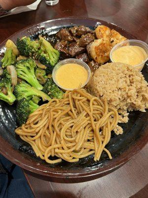 Filet Mignon and Shrimp Hibachi