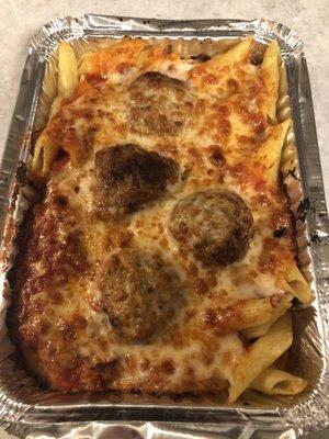 Ziti with Meatball