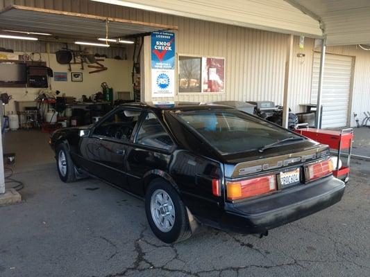 The Super clean 85 Supra in for a smog