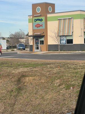 The front of Captain D's building on McKenzie Street in Foley Alabama