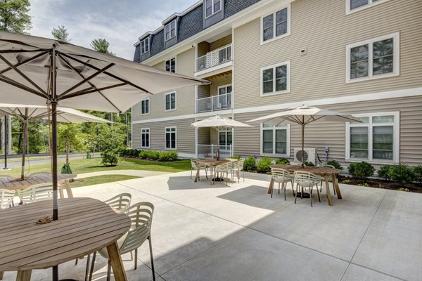 Resident patio outside of the The Bodhi.