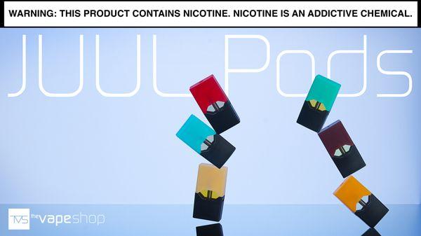 Juul Pods  now available at The Vape Shop. Come in and pick up today!