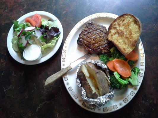 Top sirloin steak dinner!