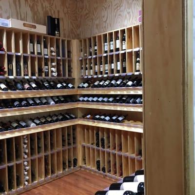 Our fine wine room.