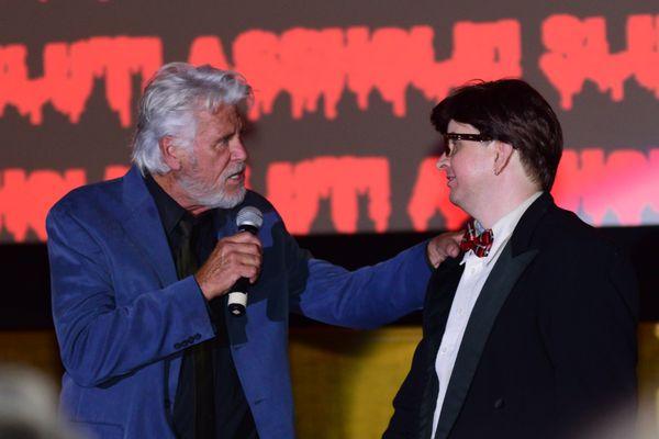 Barry Bostwick (Brad Majors), left, hosts the show with LDOD show director/Brad Majors Connor Schmeck