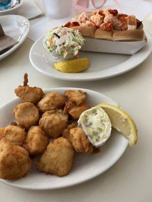 Fried scallops