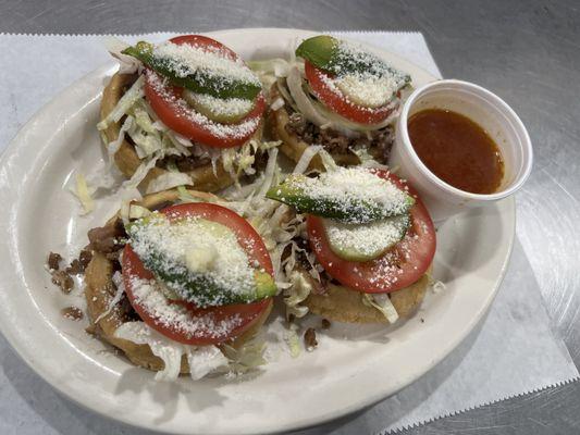 Sopes de asada