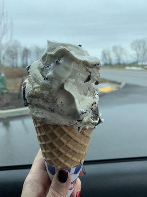 Cookies & Cream custard on a rainy day