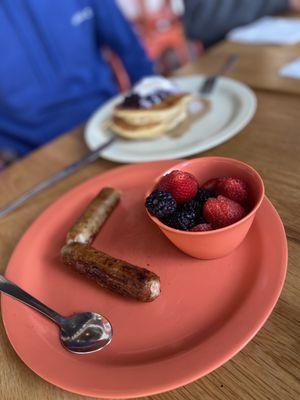 Lemon berry pancakes