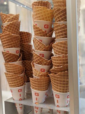 Homemade cones