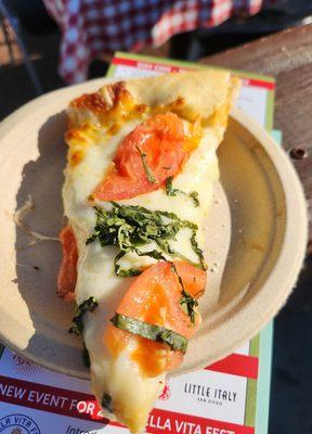 Margherita pizza at Fillipis Pizza Grotto