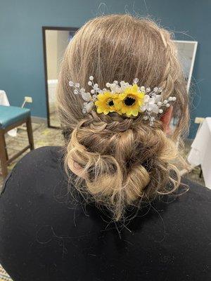 Bridesmaid updo