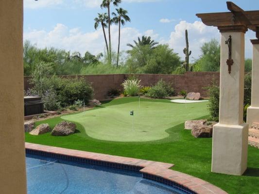 We can create your DREAM custom putting green using artificial grass too. Call for your free estimate :)