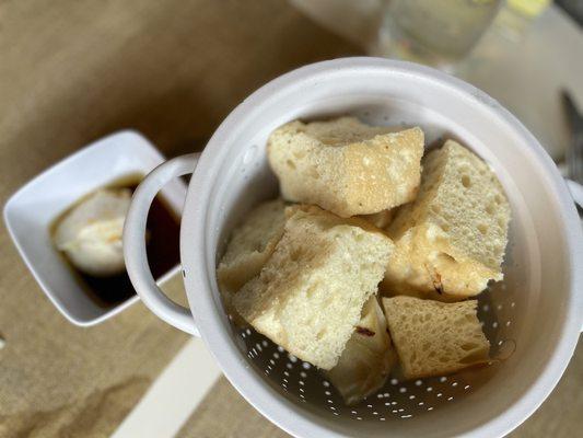 Complimentary focaccia