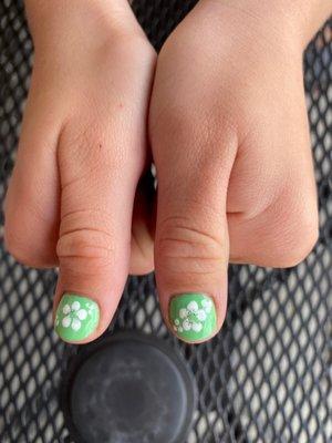 Beautiful nail art for my daughter