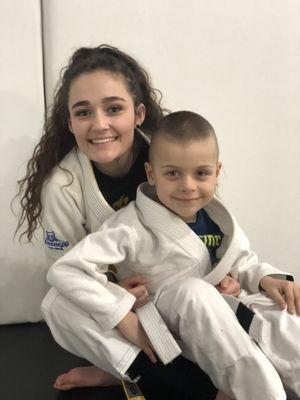 One of our kids jiu-jitsu instructors and a long time student