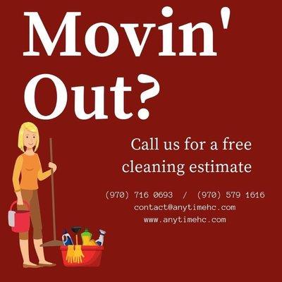 Moving cleaning services.