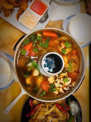 Large Seafood Combo Hot and Sour Soup